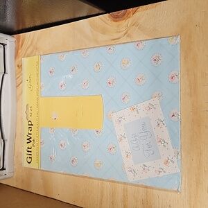 Gibson flower floral wrapping paper sealed